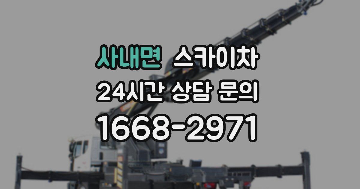 사내면 스카이차