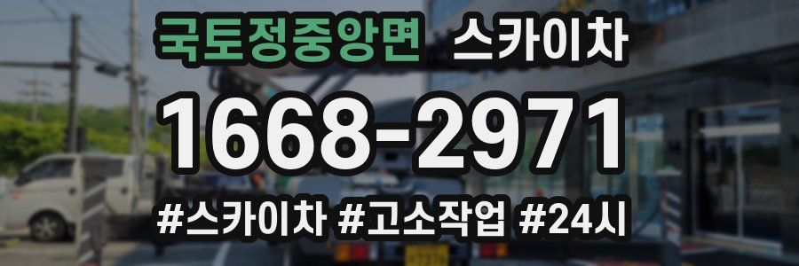 국토정중앙면 스카이차