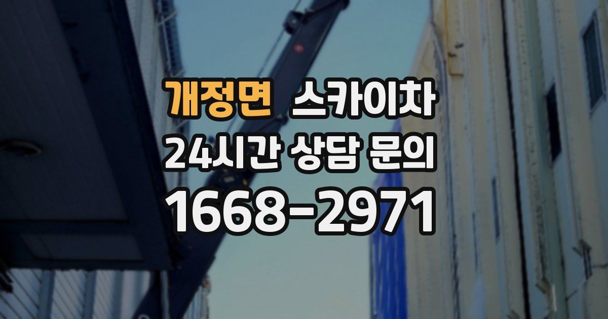 개정면 스카이차
