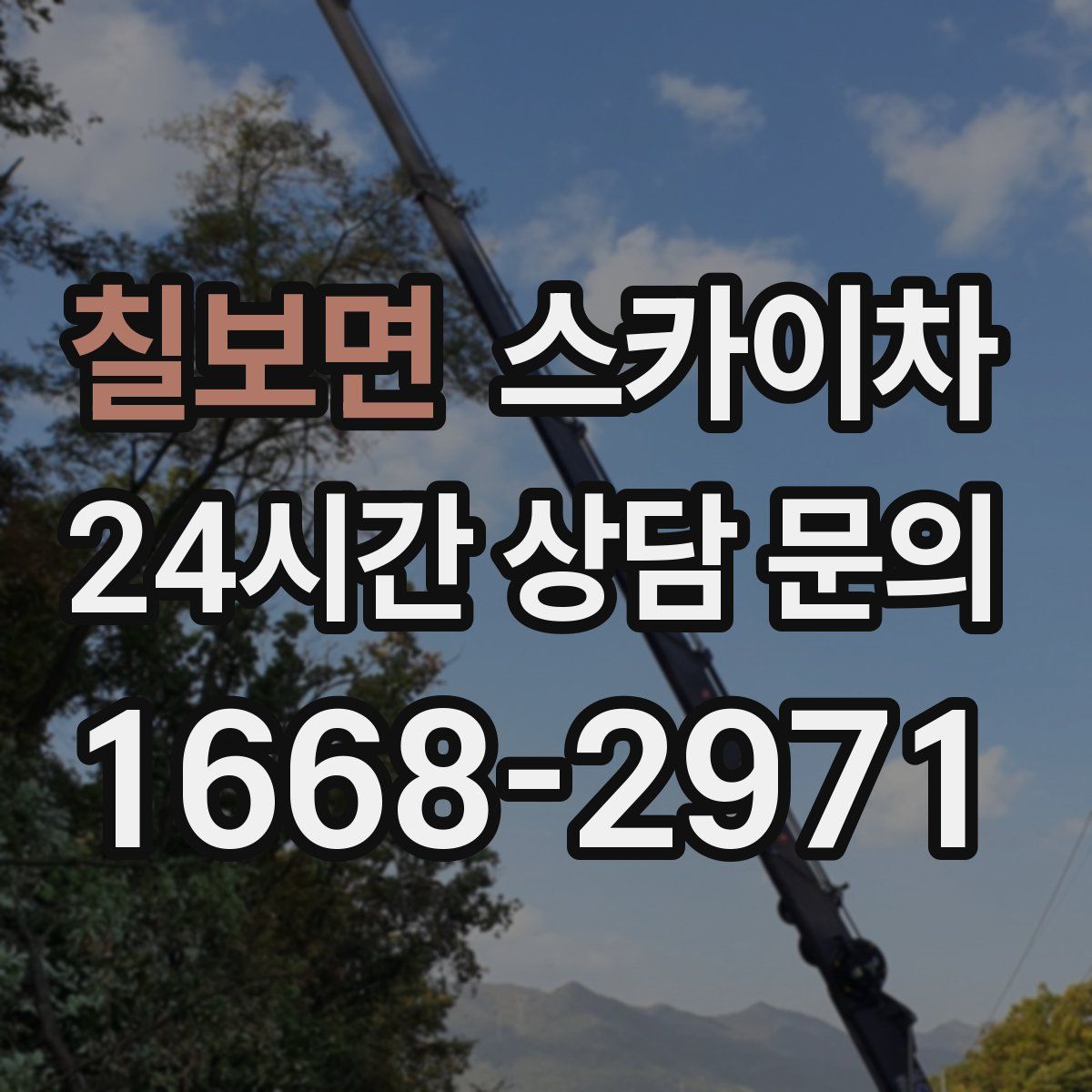 칠보면 스카이차