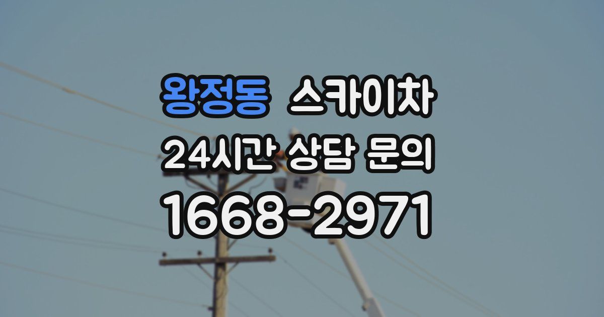 왕정동 스카이차