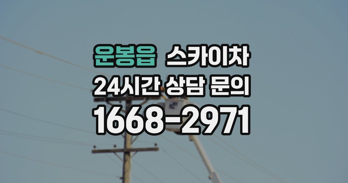 운봉읍 스카이차