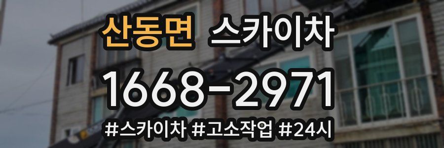 산동면 스카이차