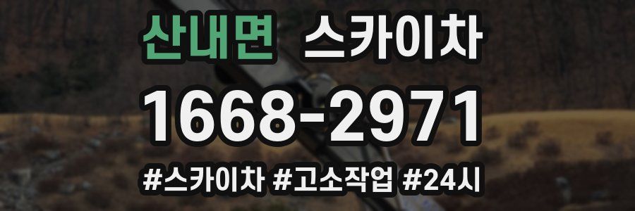 산내면 스카이차