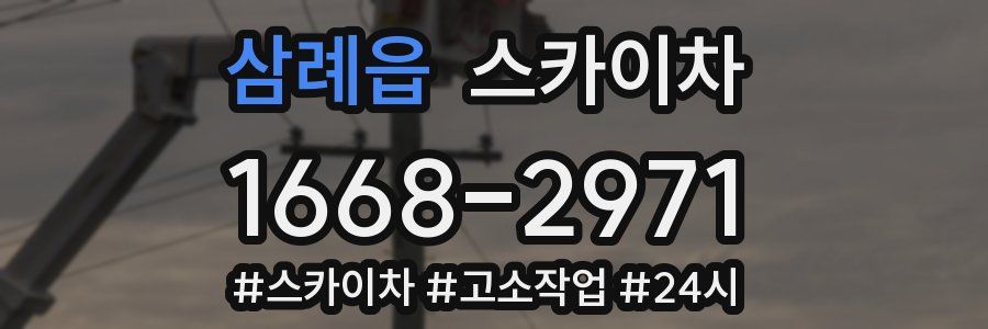 삼례읍 스카이차