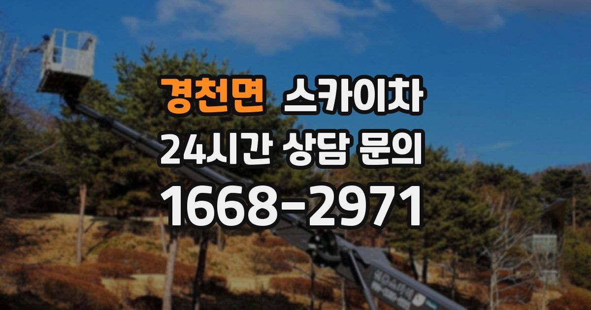 경천면 스카이차