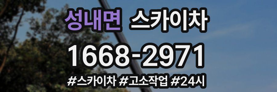 성내면 스카이차