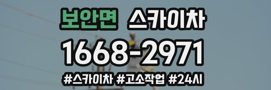 보안면 스카이차