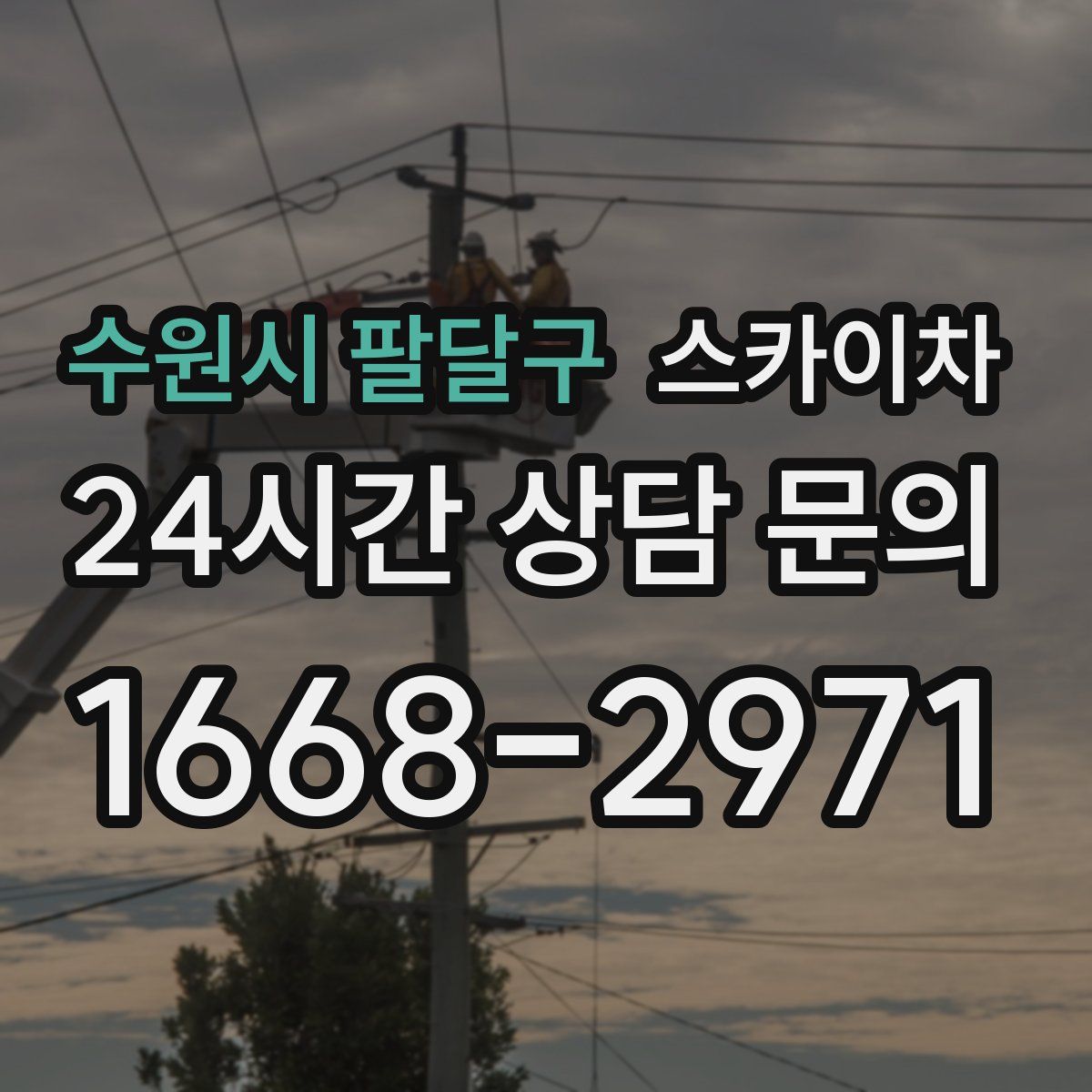 수원시 팔달구 스카이차