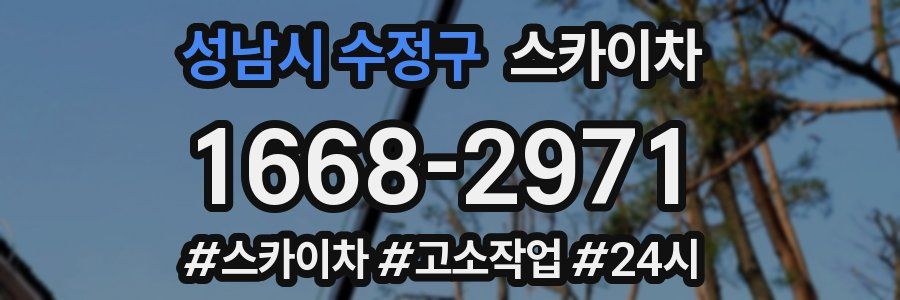 성남시 수정구 스카이차