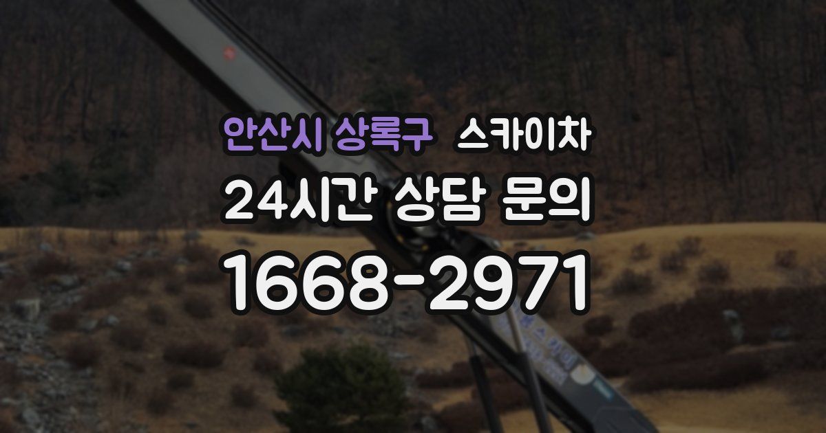 안산시 상록구 스카이차