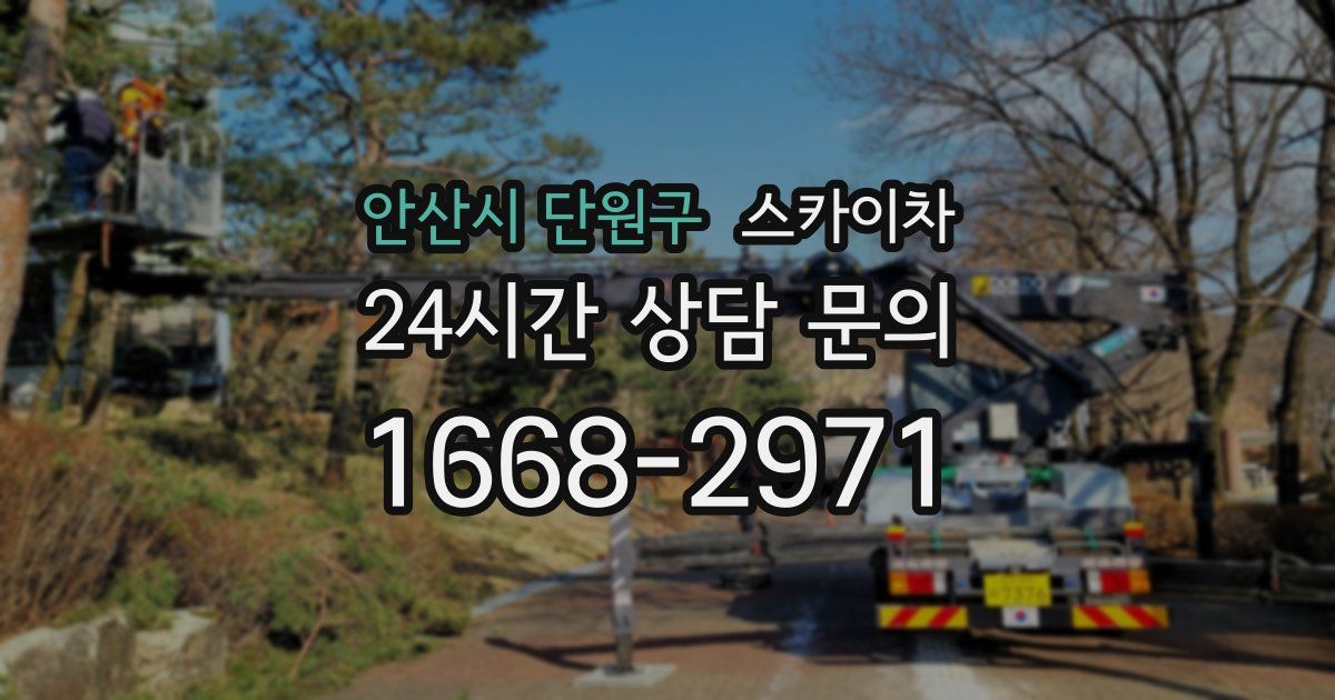 안산시 단원구 스카이차