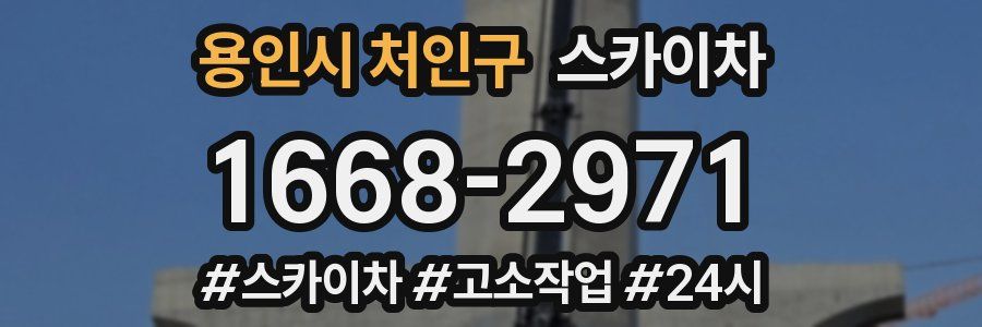 용인시 처인구 스카이차