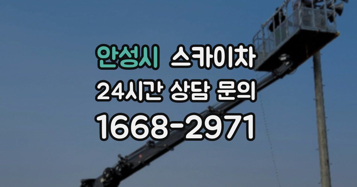 안성시 스카이차