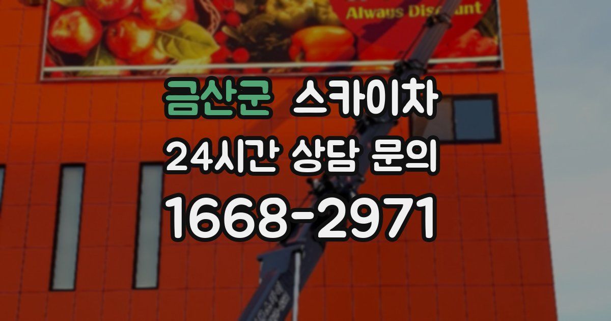 금산군 스카이차