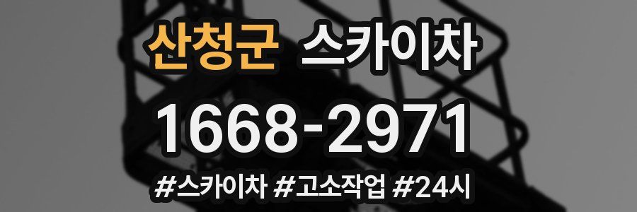 산청군 스카이차