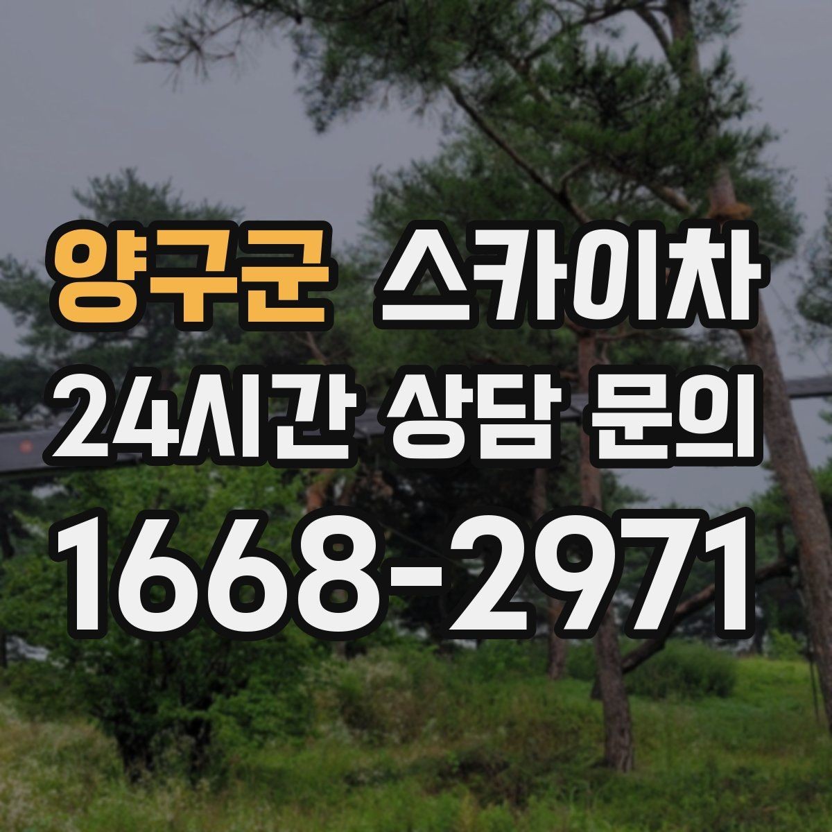 양구군 스카이차 외부 시설물 흔들림이 보이면 즉시 점검
