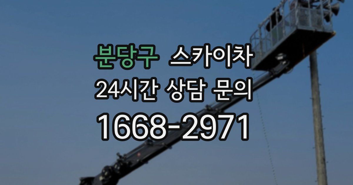 분당구 스카이차