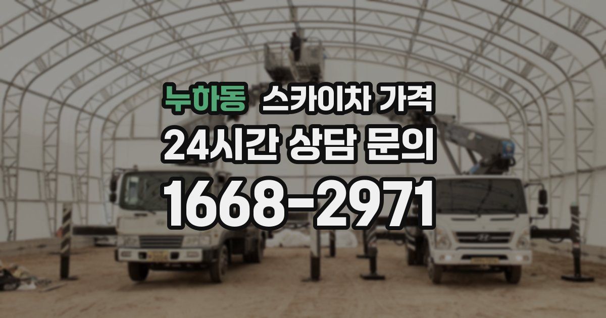 누하동 스카이차 가격