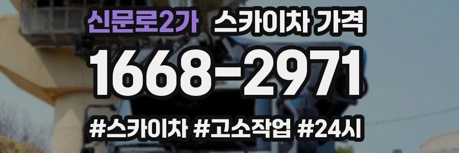 신문로2가 스카이차 가격