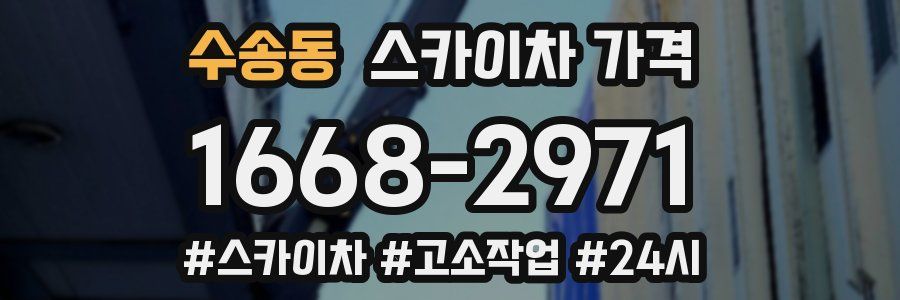 수송동 스카이차 가격