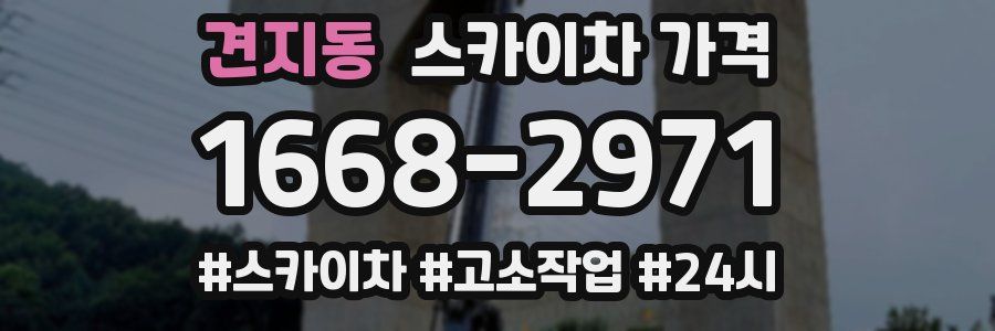 견지동 스카이차 가격