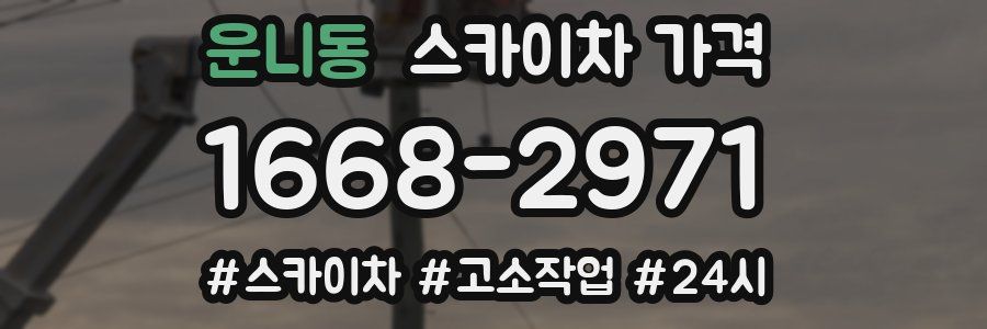 운니동 스카이차 가격