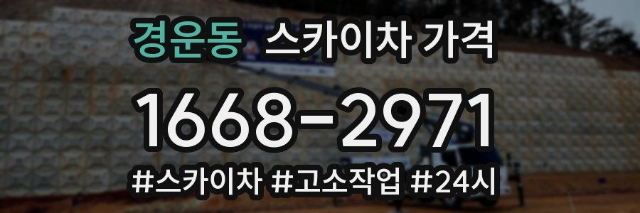 경운동 스카이차 가격