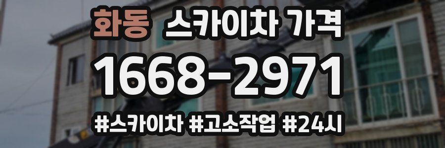 화동 스카이차 가격