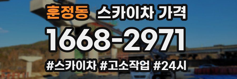 훈정동 스카이차 가격