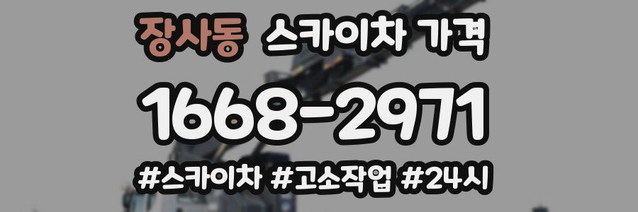 장사동 스카이차 가격