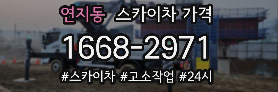 연지동 스카이차 가격