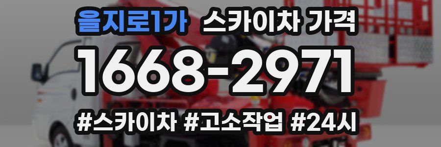 을지로1가 스카이차 가격