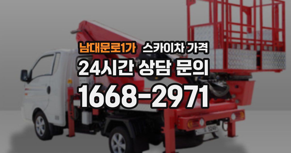 남대문로1가 스카이차 가격