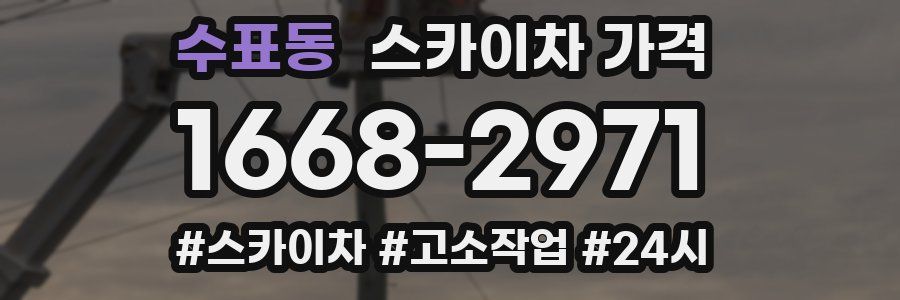 수표동 스카이차 가격