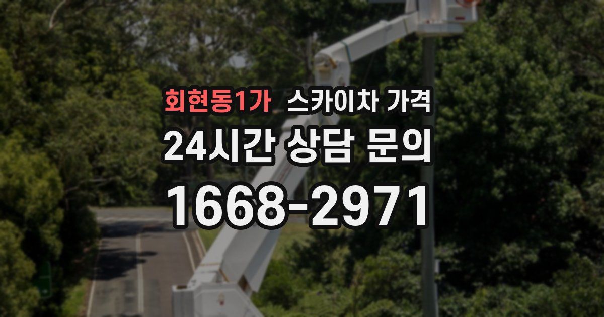 회현동1가 스카이차 가격