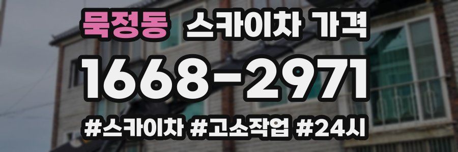 묵정동 스카이차 가격