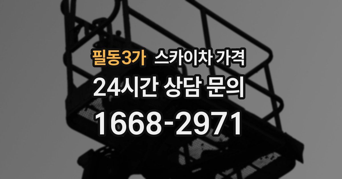 필동3가 스카이차 가격