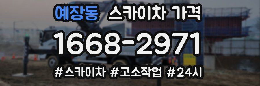 예장동 스카이차 가격