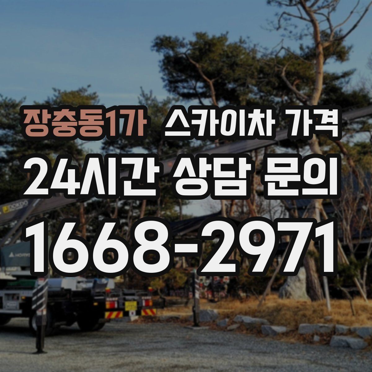 장충동1가 스카이차 가격 돌출간판 작업이 더 까다로운 이유