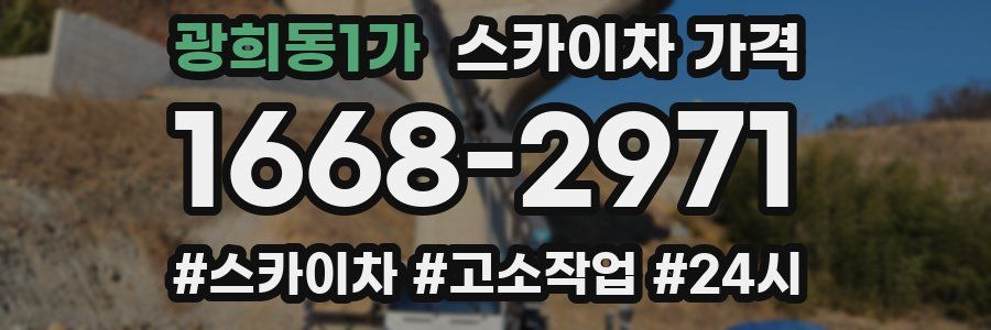 광희동1가 스카이차 가격