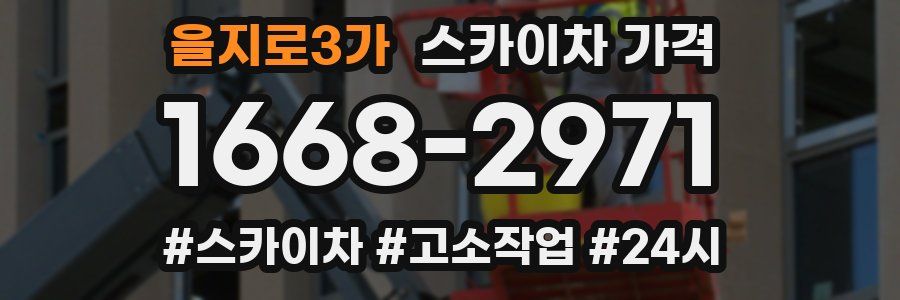 을지로3가 스카이차 가격