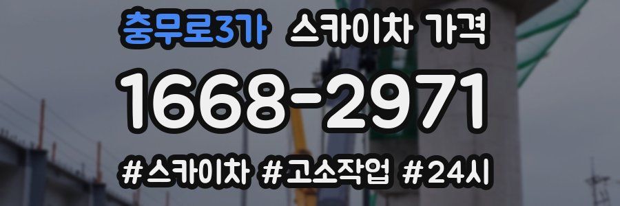 충무로3가 스카이차 가격