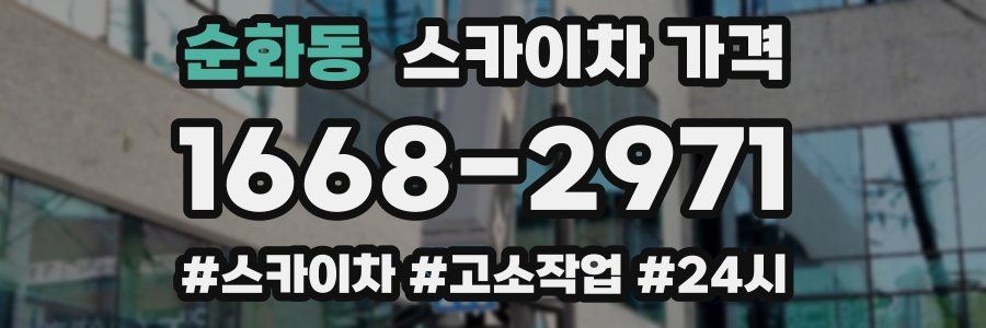 순화동 스카이차 가격