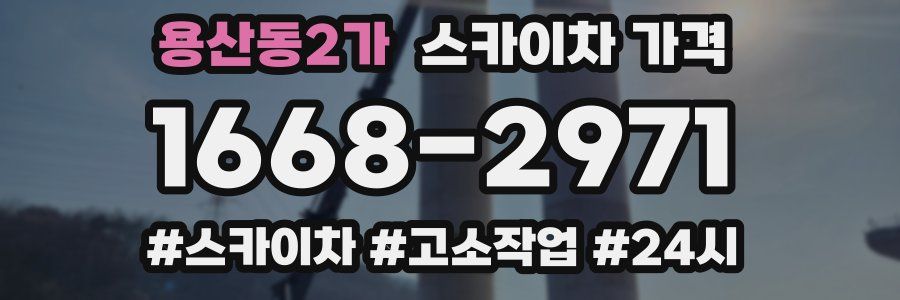 용산동2가 스카이차 가격