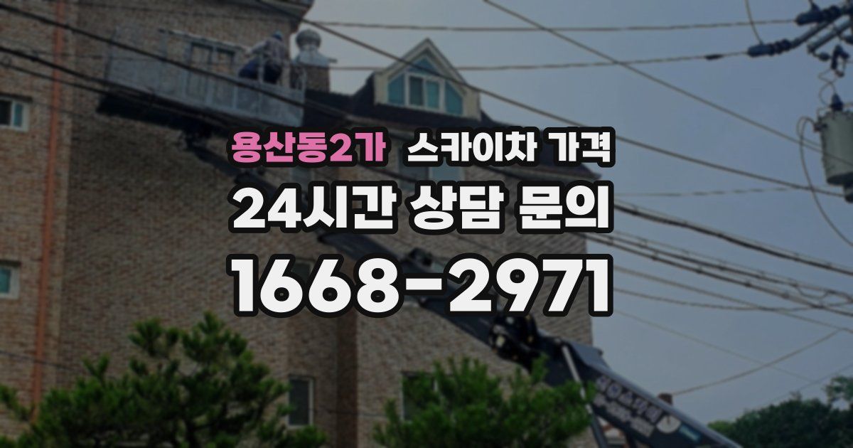 용산동2가 스카이차 가격