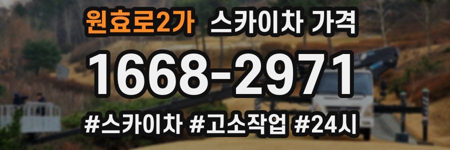 원효로2가 스카이차 가격