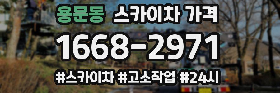 용문동 스카이차 가격