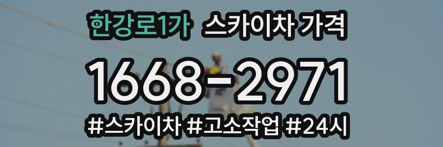 한강로1가 스카이차 가격