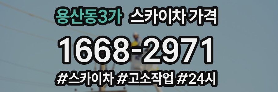 용산동3가 스카이차 가격